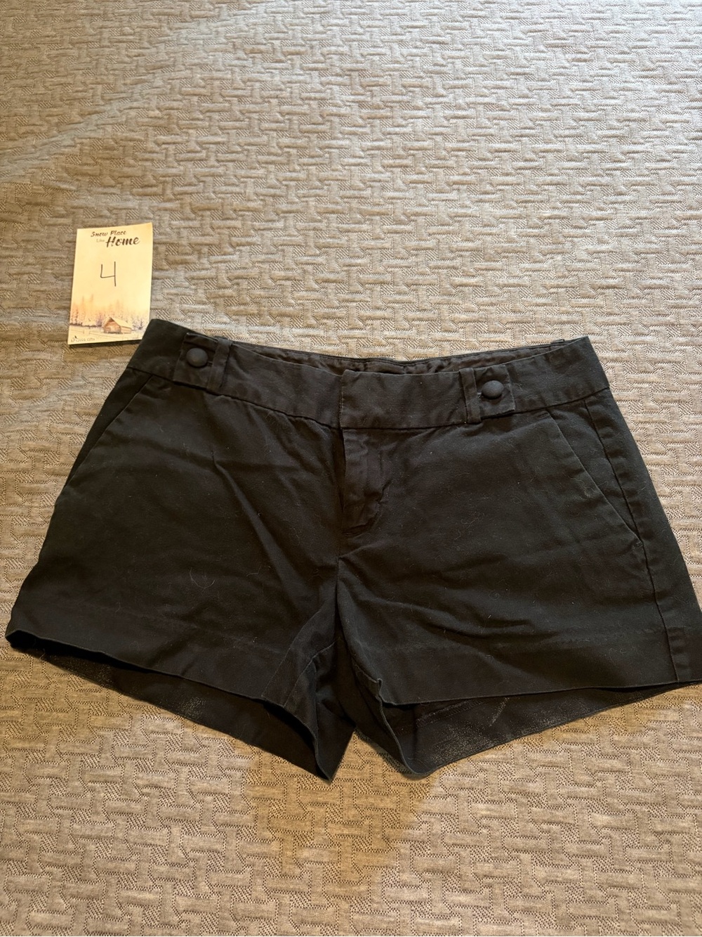 Banana Republic Black High-Waist Casual Shorts